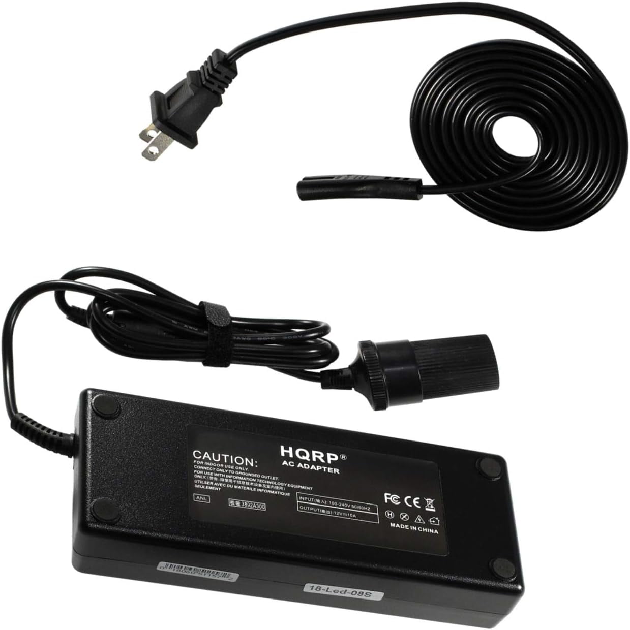 HQRP 12V 10A Heavy Duty Converter for Black & Decker DustBuster 12V ...