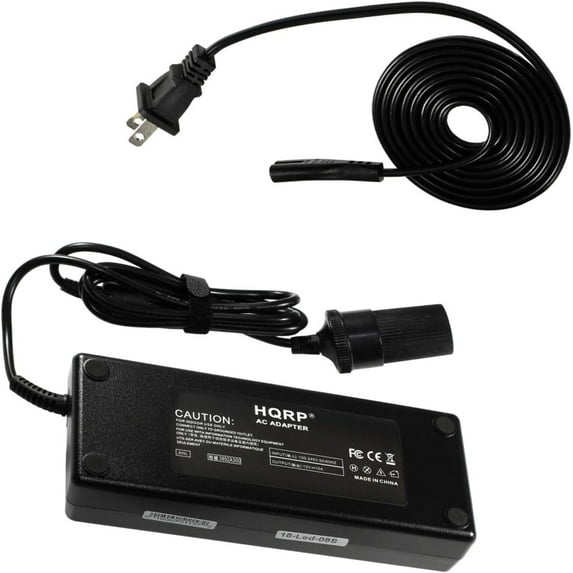 HQRP 12V 10A Heavy Duty Converter for Black & Decker DustBuster 12V Auto Car Vacuum Portable Handheld Cleaner Vehicle AC DC Adapter Car Charger