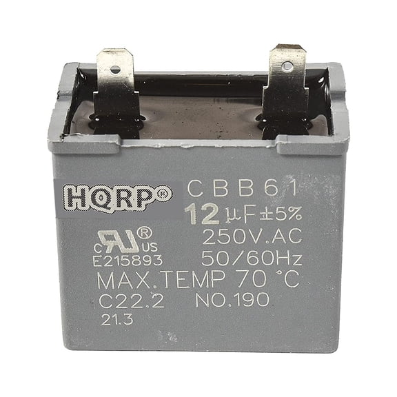 HQRP 12uf Refrigerator Capacitor for Hotpoint WR55X20800 WR62X79 JSU21X126 Replacement