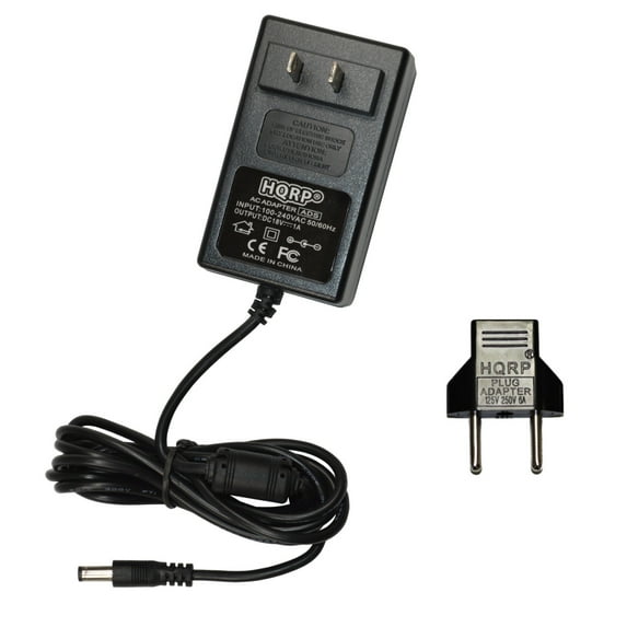 HQRP 18V AC Adapter / 18-Volt Adaptor for Jim Dunlop MXR Dime Distortion DD11 / EVH117 Flanger / KFK1 Ten Band Equalizer / Flanger M117R Guitar Effects pedals, Power Supply Cord + Euro Plug Adapter