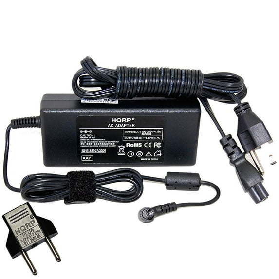 HQRP 19.5V AC Adapter for Sony KDL- 48W705C FWL- 48W705C KDL-40W705C FWL-40W705C KDL-32W705C Bravia LED / LCD TV / HDTV Television