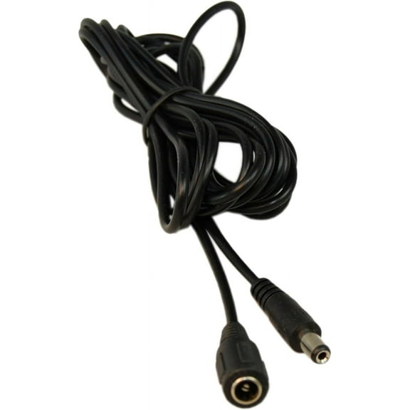 HQRP 2.1mm x 5.5mm Male to Female DC Power Extension Cable for PRO-535 4 Pack - Multi-Purpose Day/Night Security Camera - Night Vision 85ft / 25m; SWPRO-535PK4