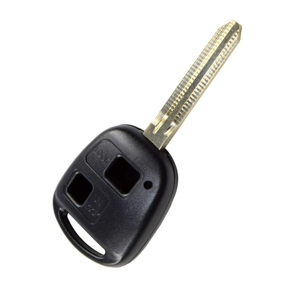 HQRP 2 Buttons Ignition Entry Remote Key Fob Shell Case compatible with Toyota Sequoia 2001-2002; Solara 1999-2003; Venza 2009-2010; Yaris 2007-2010 plus HQRP UV Meter