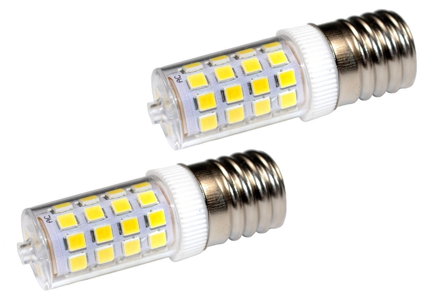 HQRP 2-Pack 110V E17 Dimmable LED Light Bulb Cool White for Samsung RM255BARB / RM255LABP / RM255LASH / RS2621SW