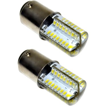 HQRP 110V LED Sewing Machine Light Bulb For Kenmore – BA15d Base, Cool White 6000K, 64 LEDs