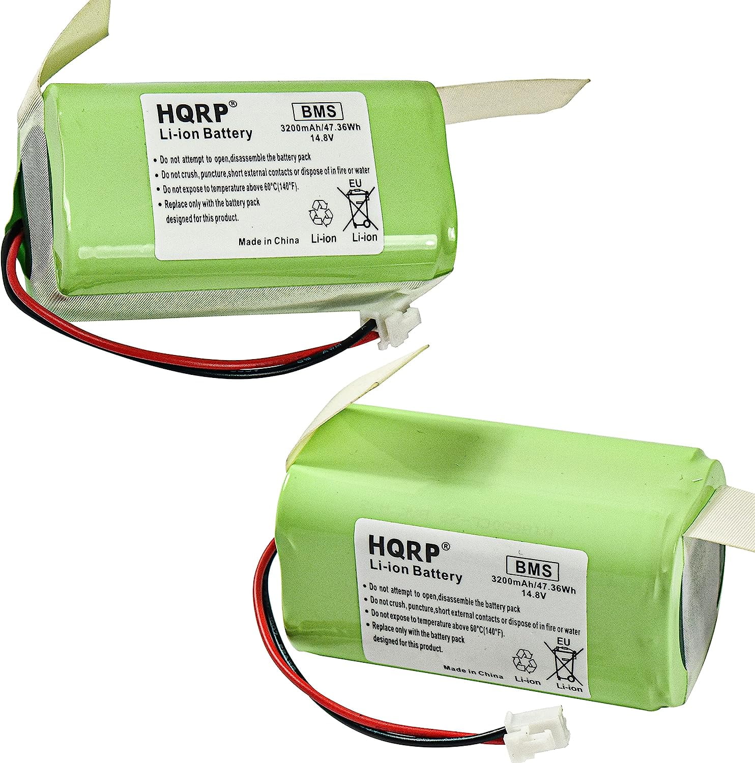 HQRP 2-Pack 14.8V Battery Compatible with Shark RVBAT850, Ion R75, R85 ...
