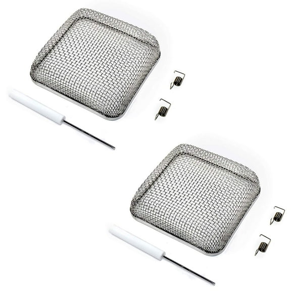 HQRP 2-Pack 4.5"x4.5" RV Furnace Water Heater Battery Vent Covers Flying Bug Insect / Rodent Screen for Camper Travel Trailers Motorhomes