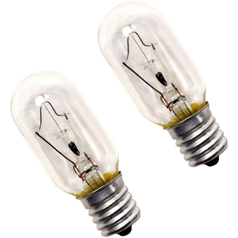 Jensense Microwave Light Bulbs Under Hood E17 LED Bulb Equivalent 40 watt  Appliance Bulb Range Hood Light Bulbs 125V 4W 5000K Daylight Dimmable LED  Light Bulbs, 2 Pack 