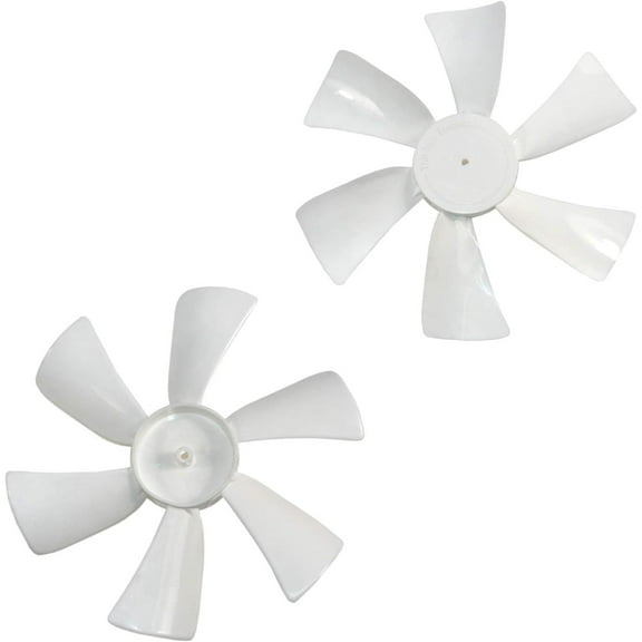 HQRP 2-Pack 6" Fan Blades CCW 3/32" D-Bore Replacement for 12V RV Roof Vents / Range Hoods
