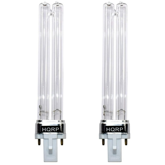 HQRP 2-Pack 9W UV-C Bulb Replacement for GermGuardian EV9102 / REV9102 / GG3000BCA