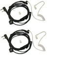 thumbnail image 1 of HQRP 2-Pack Acoustic Tube Earpiece PTT Throat Mic Headset for BAOFENG UV-5RA / UV-5RB / UV-5RC / UV-5RE, 1 of 8