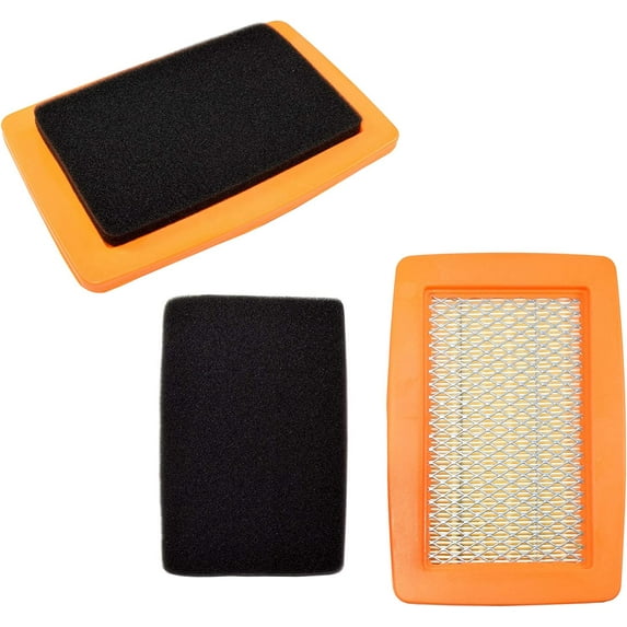 HQRP 2-Pack Air Filter Cartridge for RED MAX 544271501 / T4012-82310 / T4012-82311 Replacement Fits REDMAX EB7000 EB8000 series