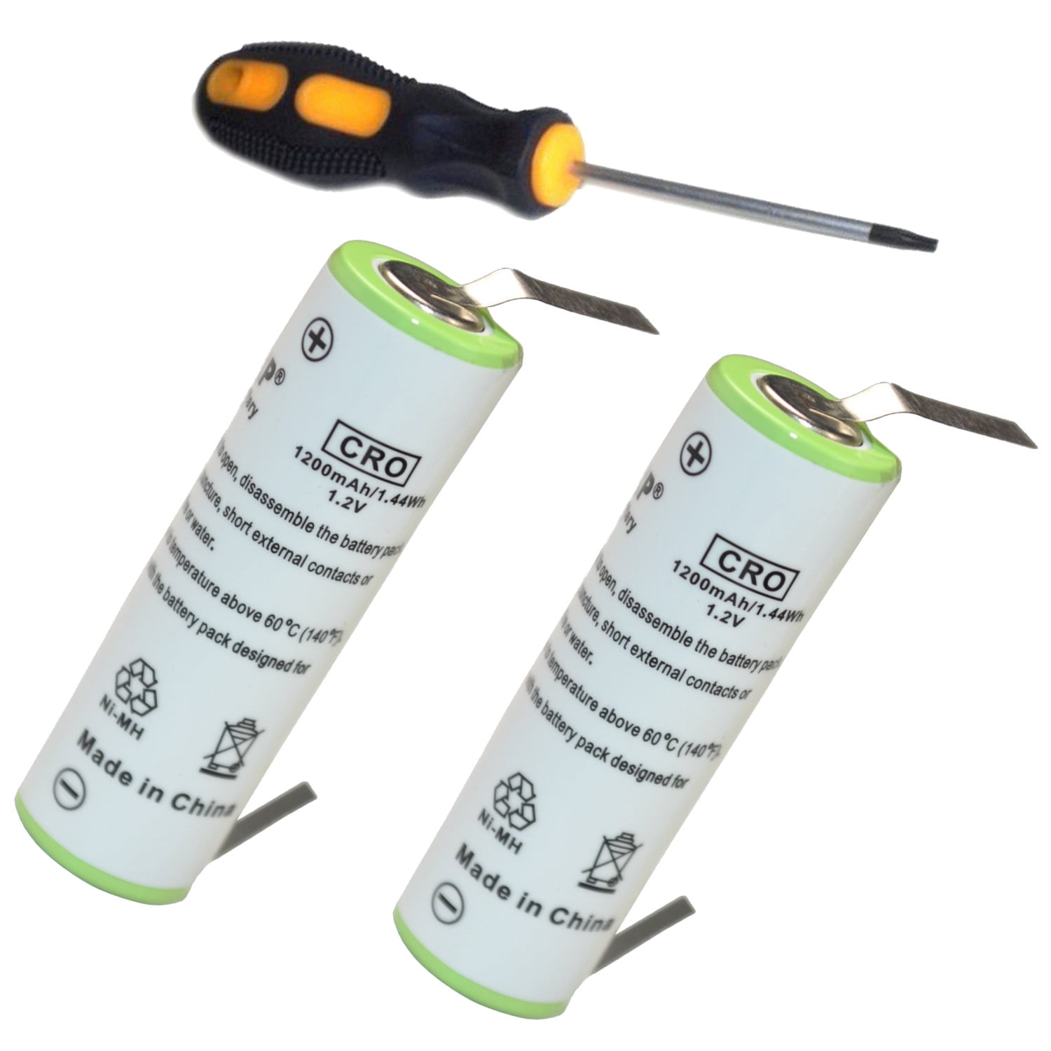 Braun Battery Razor HQRP 2-Pack Batteries for Braun FreeGlider Model 6680, 6690, Type 5710 ...