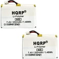 thumbnail image 1 of HQRP 2-Pack Battery Compatible with SportDOG SportHunter SAC00-12544 1225 SD-1225 1825 SD-1825 SR-300 SR300 Dog Training Receiver Collar Sport-Hunter Sport-Dog, 1 of 7