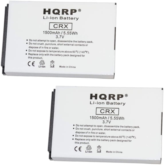 HQRP 2-Pack Battery Works with GolfBuddy Ll-A10-04 LI-A11-05 LI-B03-02 GB3-BATT-REC Golf-Buddy Platinum, World Platinum (White Model Only), GB3-PLA-G-B, DSC-GB300 Range Finder, Size 54 x 36 x 8mm