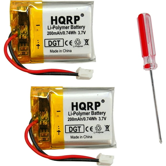 HQRP 2-Pack Battery fits Sportdog FieldTrainer 425 425S SD-425 SD-425S FT-125 WetlandHunter 425CAMO SD-425CAMO FT-125W Transmitter SAC54-13734