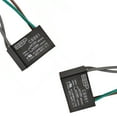 thumbnail image 1 of HQRP 2-Pack Ceiling Fan Capacitor CBB61 5uf+5uf 4-Wire, 1 of 7
