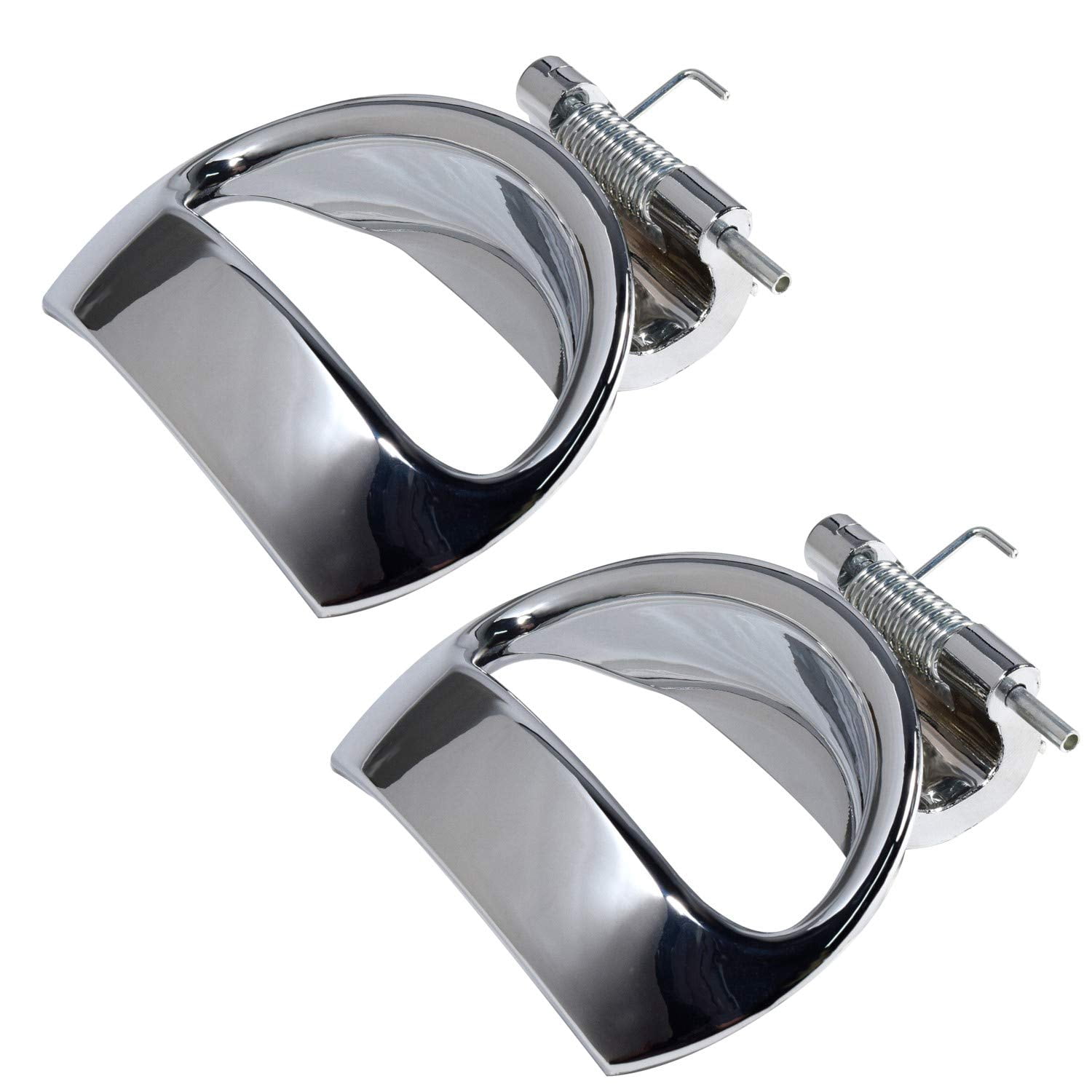 Spring Driver Side Handle Car HQRP 2-Pack Chrome Door Handles Interior Inner Inside Front Rear Driver ...