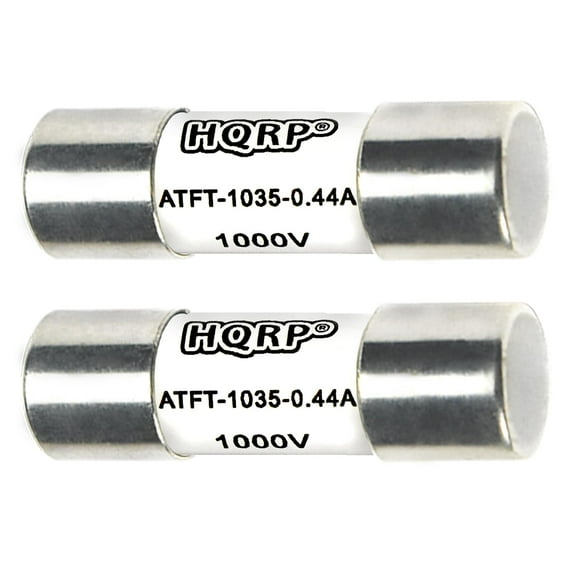 HQRP 2-Pack DMM-44/100 Fast-Acting Digital Multimeter Fuse 440mA 1000V Replacement for Bussmann DMM-B-44/100, DMM-44/100-R, LITTELFUSE Flu-44/100 Compatible with DMM Fluke, Brymen, Klein, Agilent