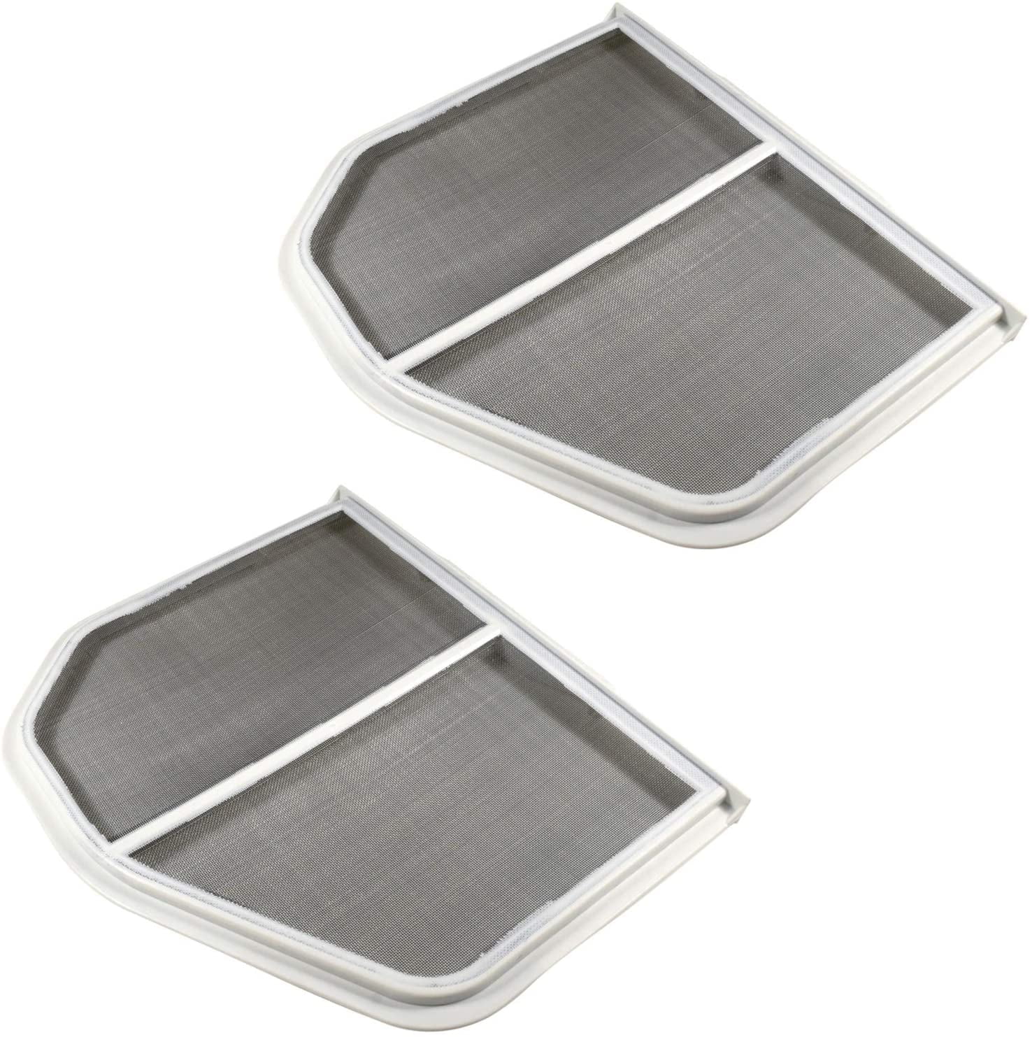 HQRP 2-Pack Dryer Lint Screen Filter Catcher Compatible with KitchenAid KEHS01PMT0 KEHS02RWH1 YMED9600TK0
