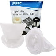 HQRP 2-Pack Filter for Black+Decker HNV115B, HNV115J, HNV215B, HNV220B series Hand Vac Vacuum Cleaners, EVF100