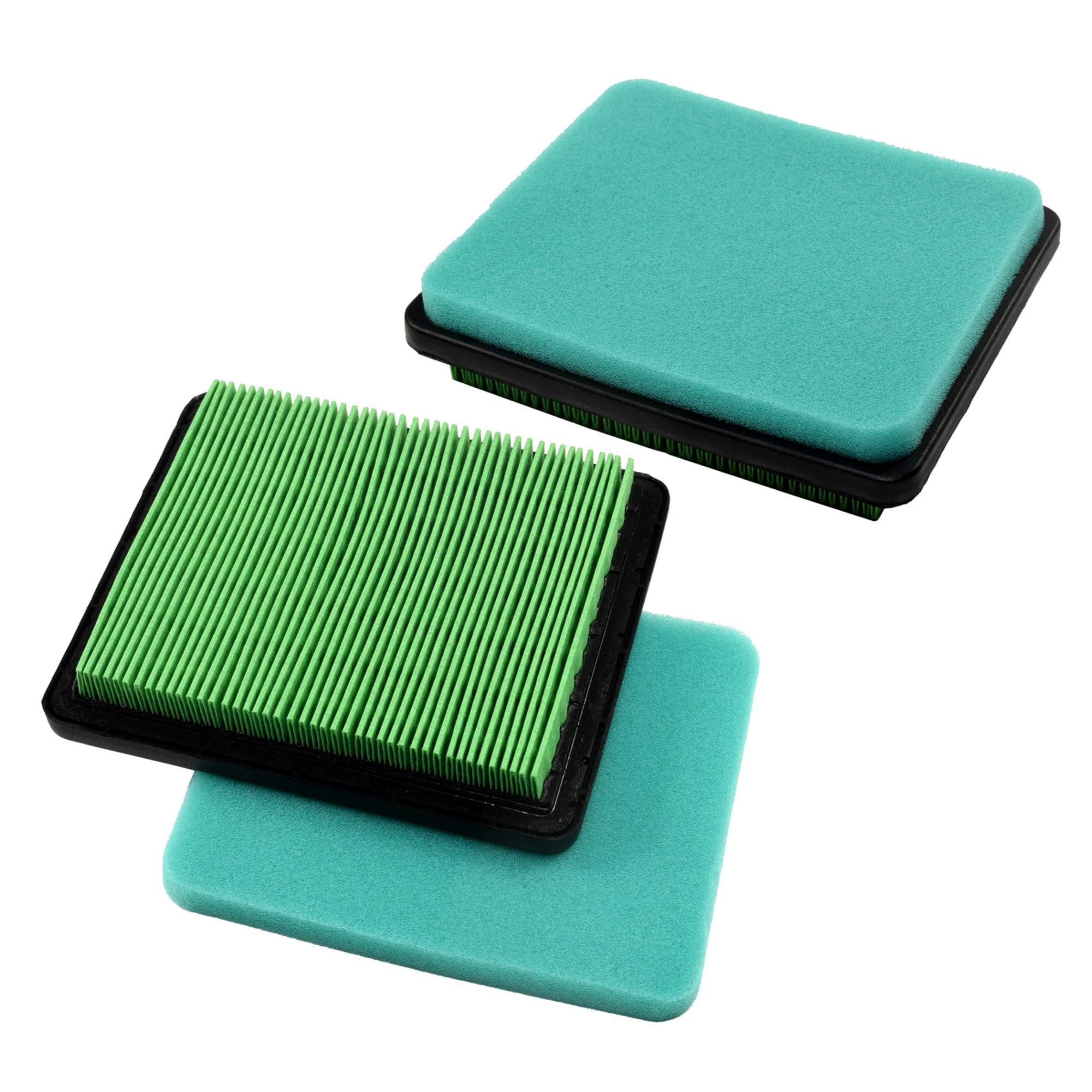 HQRP 2-Pack Flat Air Filter Cartridge for Honda 17211-ZL8