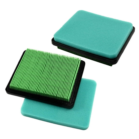 HQRP 2-Pack Flat Air Filter Cartridge for Honda 17211-ZL8-003 / 17211-ZL8-000 / 17211-ZL8-023 Air Cleaner Element
