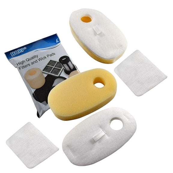 HQRP 2-Pack Foam & Felt Filter Kit Works with Shark Rocket DuoClean Series HV380, HV380W, HV381, HV381C, HV382, HV383, HV384Q, UV380 Ultra-Light Stick Vacuum Cleaners, XFFH380 XPSTFH380 Replacement