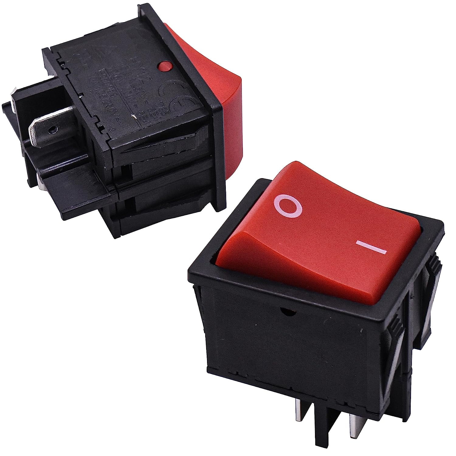HQRP 2-Pack ON Off Rocker Switch 4-Prong 10A 125V Compatible with KEDU ...