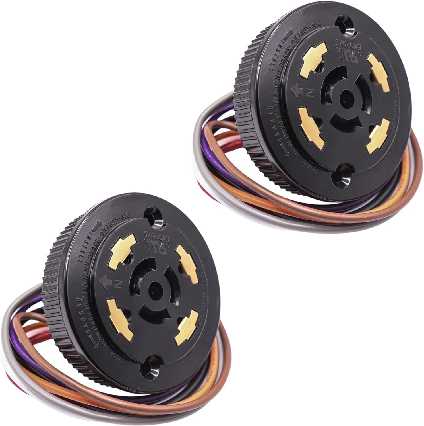 HQRP 2Pack Photocell Sensor 7 Wires Dimming Receptacle Light Switch