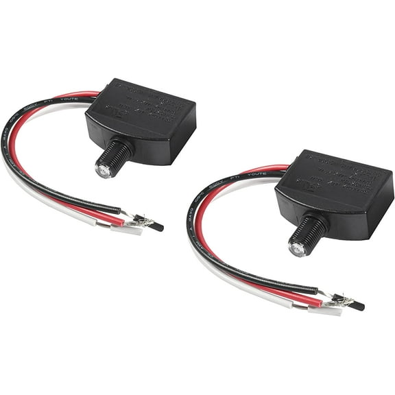 HQRP 2-Pack Photocell Sensor LED Light Switch Indoor Outdoor Compatible with Zing Ear SNR-100WF