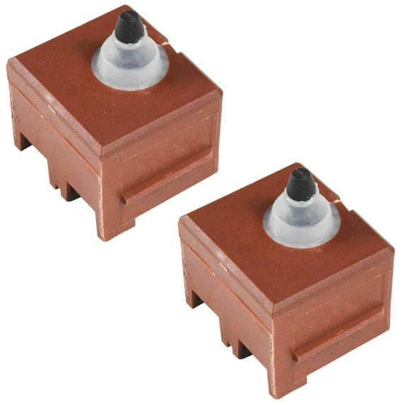 HQRP 2-Pack Push Button Switch Compatible with Milwaukee 23-66-2665 6116-30 6116-31 6116-33 6117-30 6117-33 6140-30 6146-30 6146-33 6147-31 6148-31 6148-33 6160-30 6160-33 6161-30 616133 Angle Grinder