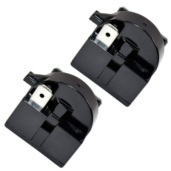 HQRP 2-Pack QP2-4R7 4.7 Ohm 3-Pin PTC Starter / Start Relay for Magic Chef 6R8MD3, AP4565041, 1206682 fits MCBR1000S MCBR1000W MCBR1010GS MCBR1010S MCBR1010W