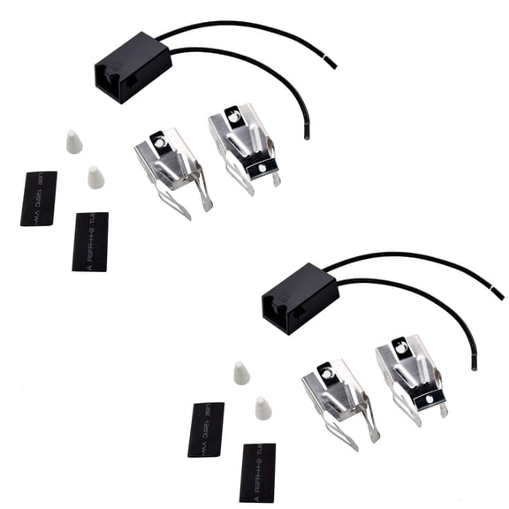 HQRP 2-Pack Range Top Burner Receptacle Kits Replacement for Crosley CEA2C3 CEW2C3 Oven Stove