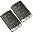 thumbnail image 1 of HQRP 2-Pack Remote Key Fob Shell Case Keyless Entry w/5 Buttons for Cadillac SRX 2010 2011 2012 2013 2014; XTS ATS 2013 2014, 1 of 7