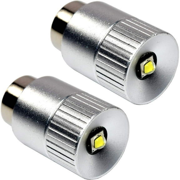 HQRP 2-Pack Ultra Bright 300Lm High Power 3W LED Upgrade Bulb for MagLight 2D 3D 2C 3C Halogen Xenon Flashlight D30113730000