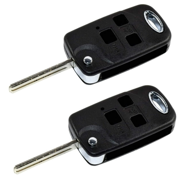 HQRP 2-Pack Upgrade Remote Flip Folding Key Fob Shell Case Keyless ...
