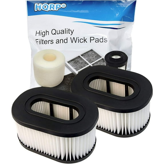 HQRP 2-Pack Washable & Reusable Hepa Filter for Hoover 40130050 Replacement