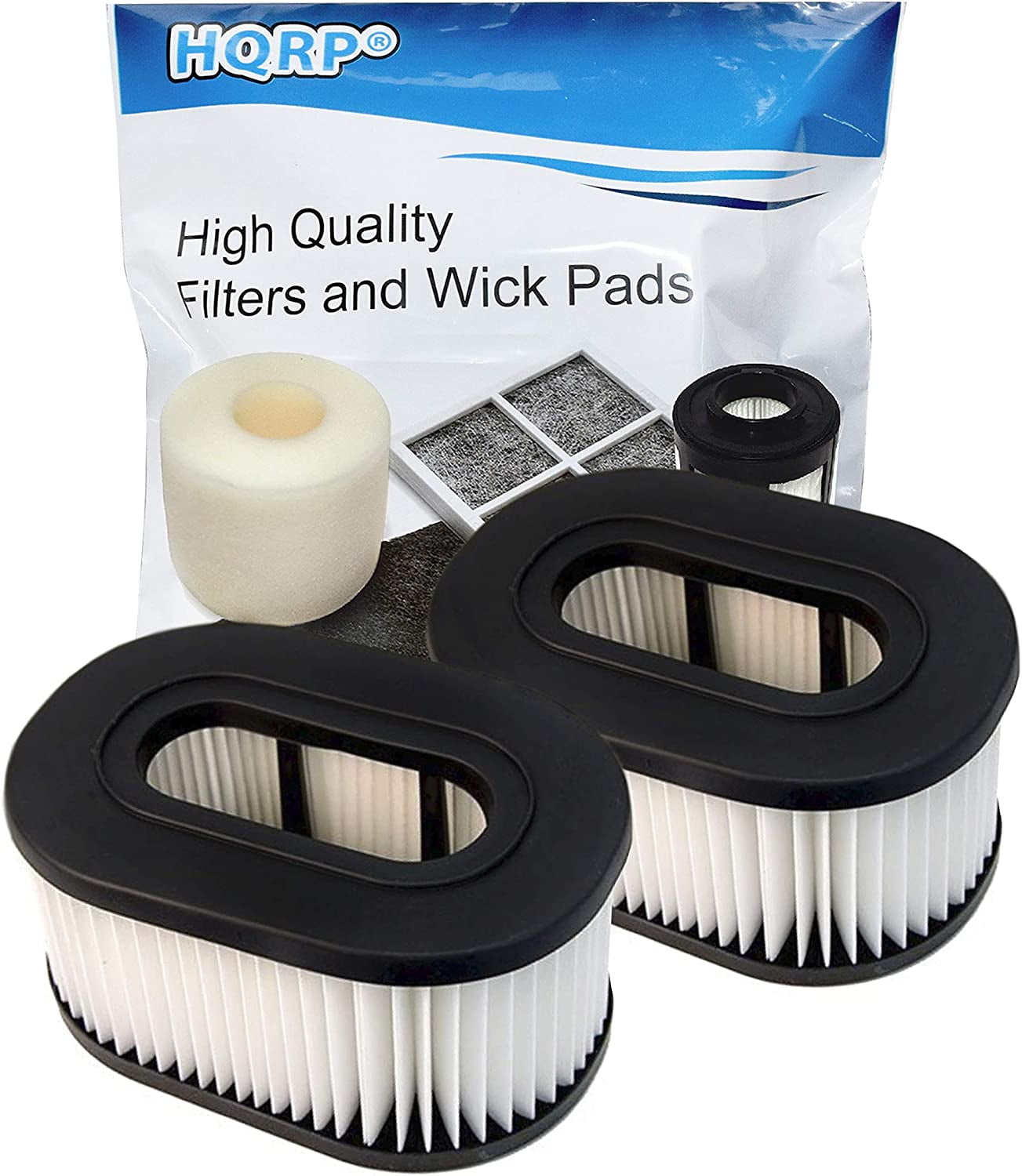 HQRP 2-Pack Washable & Reusable Hepa Filter for Hoover TurboPOWER & Foldaway Bagless Upright Vacuum Cleaner