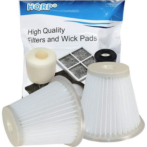 HQRP 2-Pack Washable & Reusable filters for Cyclonic Action DustBusters CHV1400 / CHV1600 / CHV9600; VF100H / VF100 replacement