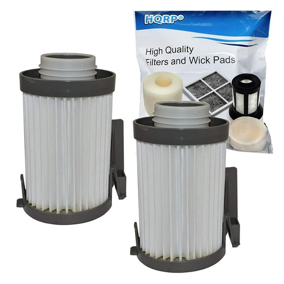 HQRP 2-Pack Washable Vacuum Filter fits Eureka DCF-10 / DCF-14 / 79982 / 75273-1 / 62731A / 62731B / 62731 / 62395 H12