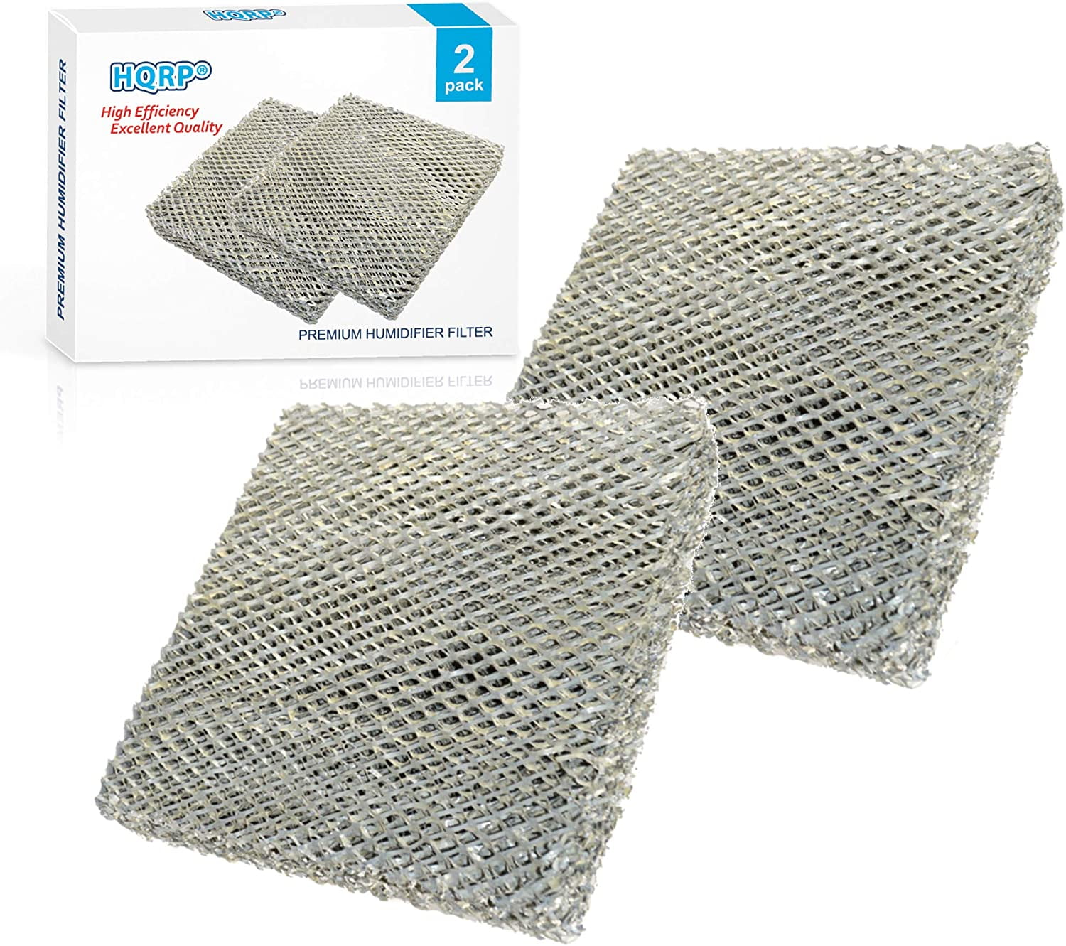 HQRP 2-Pack Water Filter for Panel Aprilaire 10 fits Aprilaire 110, 220, 500, 500A, 500M, 550, 550A, 558 Humidifiers