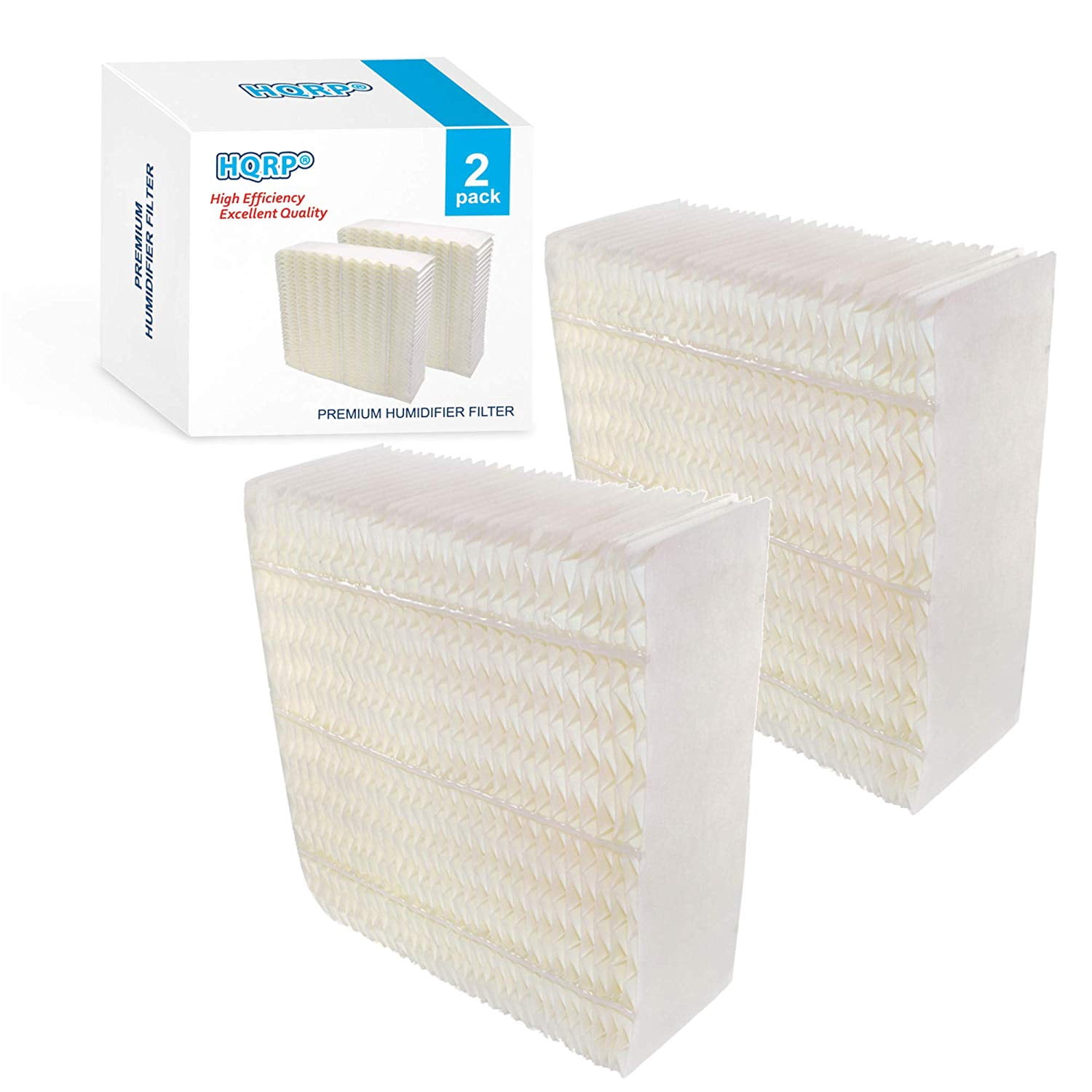 HQRP 2-Pack Wick Filter for Bemis Spacesaver 800 8000 series, 8266, 8268, 8269 Humidifiers, part 1043 BestAir CB43