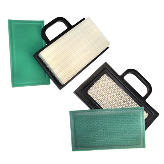 HQRP 2-pack Air Filter Cartridge w/ Pre-cleaner for Husqvarna LGT2654 GTH2448T YTH2242T YTH2348 YTH2448T YTH2454T (2006-05) Riding Mower, 531307044 / 499486S Replacement