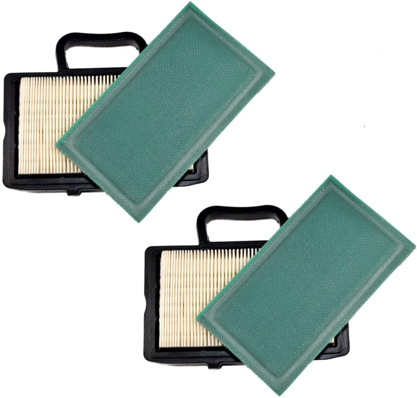 HQRP 2pack Air Filter Kit for John Deere 125 135 145 LA135 LA120 LA130 LA135 LA140 LA145 LA150
