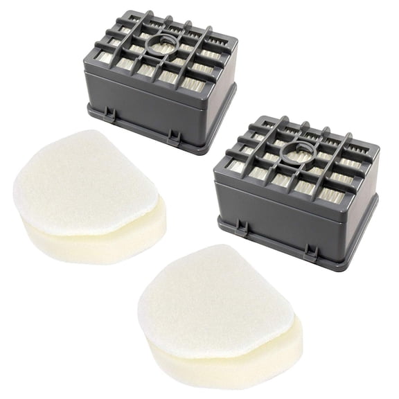 HQRP 2-pack Filter Kit for Shark Rotator NV450 NV451 / Rocket NV472 NV480 NV481 NV482 NV484 Professional Upright Vacuum, XFF450 XHF450 (tall size 2.75") Replacement