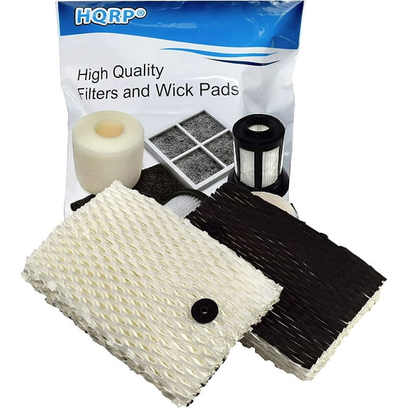 HQRP 2-pack Wick Filter compatible with Sunbeam Bionaire SW2002CS SW2002 CB2002 SW-2002CS SW2002-CN Cool Mist Humidifiers