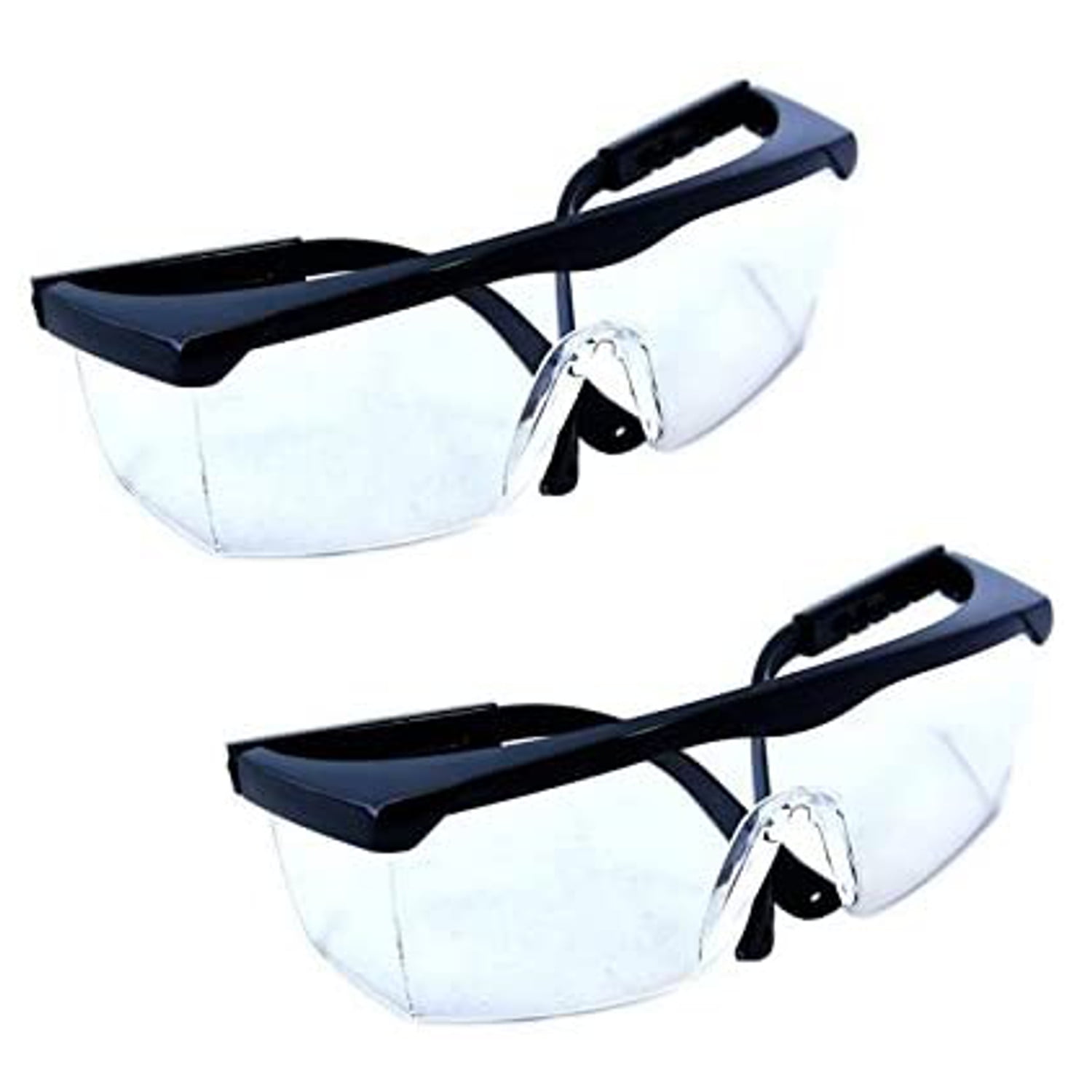 HQRP 2 pair UV Protection Glasses / Safety Goggles for Wood Metal cutting, Chipping, Grinding, Sanding, Polishing, Soldering, Machining