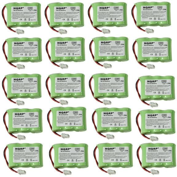 HQRP 20-Pack Phone Battery for V-Tech 89-1338-00 89-1338-00-00 BT-17333 BT-27333 CS2111 CS2111-11 CS5111 CS5111-2 CS5121 Cordless Telephone