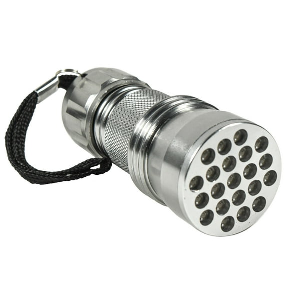 HQRP 21 UV LED Flashlight for Detecting Uranium Glass